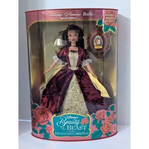 Vintage Holiday Princess Belle Special Edition Doll 1997 Mattel 16710 New